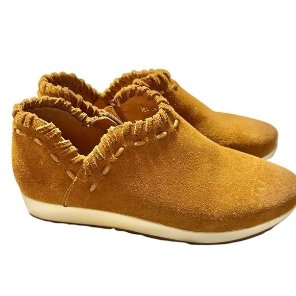 Antelope Scotty Platform Bootie Suede Cognac Brown Leather Moc Sneaker EU36 US6 - Picture 3 of 12